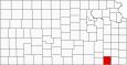Montgomery County Map Kansas Inset