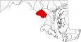 Montgomery County Map Maryland Locator