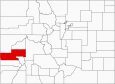 Montrose County Map Colorado Locator