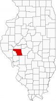 Morgan County Map Illinois