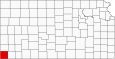 Morton County Map Kansas Inset