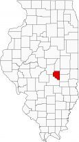 Moultrie County Map Illinois