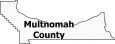Multnomah County Map Oregon