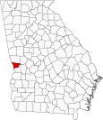 Muscogee County Map Georgia Locator