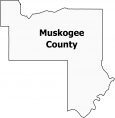Muskogee County Map Oklahoma