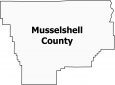 Musselshell County Map Montana