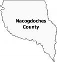 Nacogdoches County Map Texas