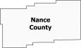 Nance County Map Nebraska