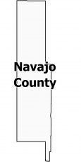 Navajo County Map Arizona