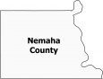 Nemaha County Map Nebraska