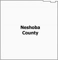 Neshoba County Map Mississippi