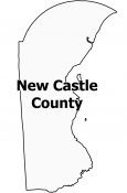 New Castle County Map Delaware