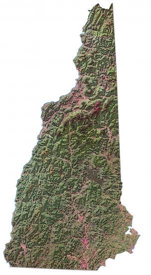 New Hampshire Lakes and Rivers Map - GIS Geography