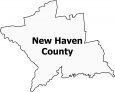 New Haven County Map Connecticut