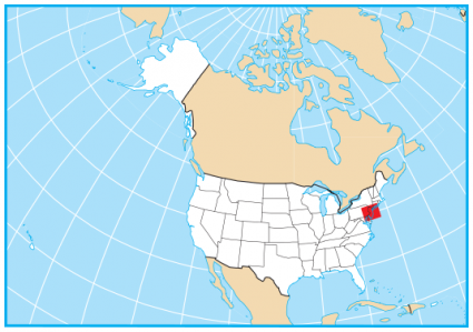 New Jersey Lakes And Rivers Map GIS Geography