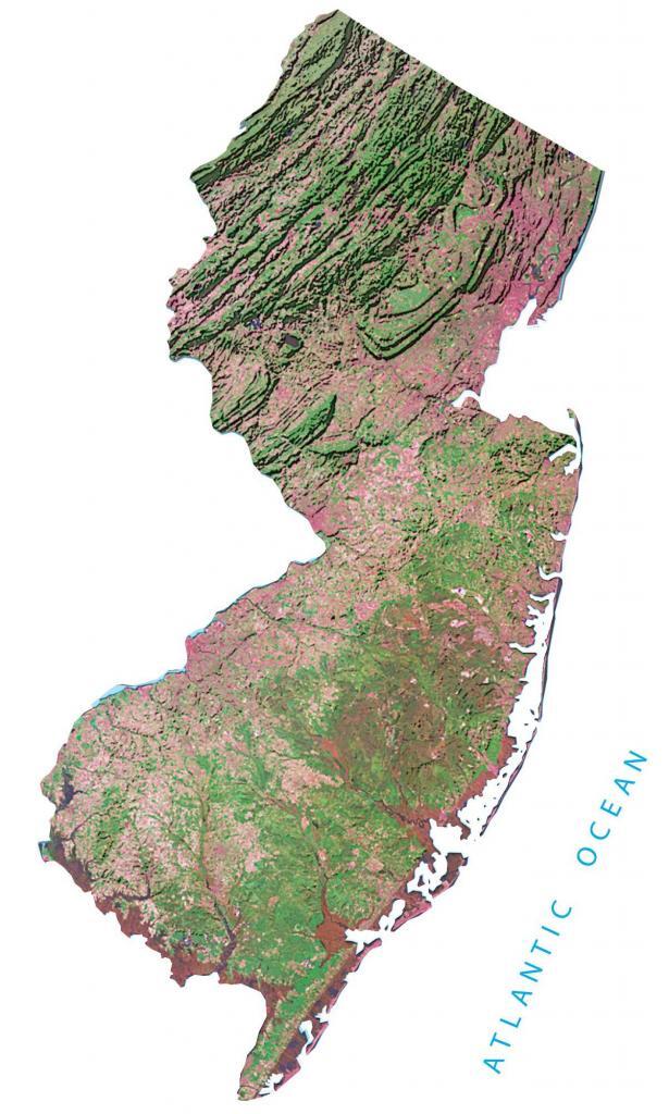 Map of New Jersey Cities and Roads GIS Geography