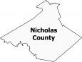 Nicholas County Map West Virginia