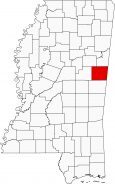 Noxubee County Map Mississippi Locator