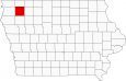 OBrien County Map Iowa Locator