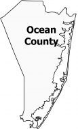 Ocean County Map New Jersey