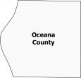 Oceana County Map Michigan