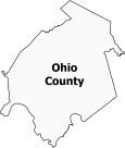 Ohio County Map Kentucky