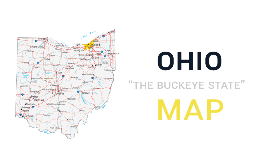 Map Of Ohio Cities And Roads Gis Geography
