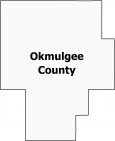 Okmulgee County Map Oklahoma