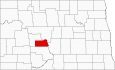 Oliver County Map North Dakota Locator