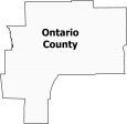 Ontario County Map New York