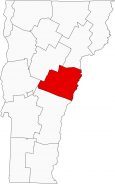 Orange County Map Vermont Locator