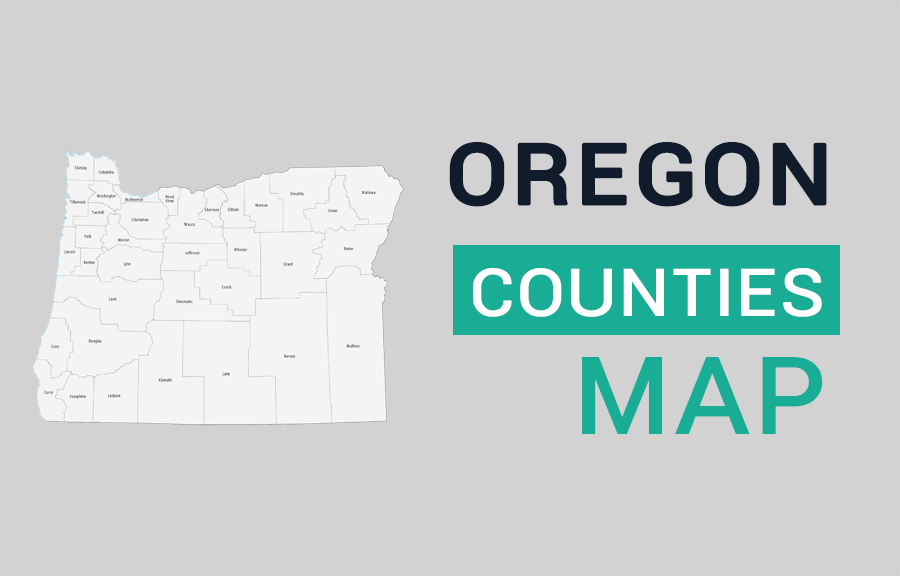 Oregon County Map - GIS Geography