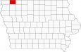 Osceola County Map Iowa Locator
