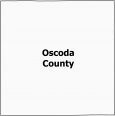 Oscoda County Map Michigan