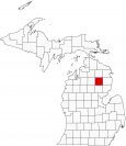 Oscoda County Map Michigan Locator