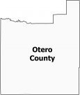Otero County Map Colorado