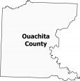 Ouachita County Map Arkansas