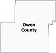 Owen County Map Indiana