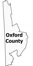 Oxford County Map Maine