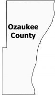 Ozaukee County Map Wisconsin