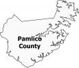 Pamlico County Map North Carolina