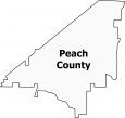 Peach County Map Georgia