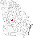 Peach County Map Georgia Locator