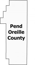 Pend Oreille County Map Washington