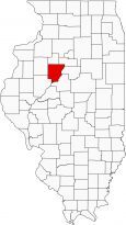 Peoria County Map Illinois