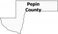 Pepin County Map Wisconsin