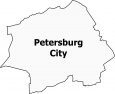Petersburg City Map Virginia