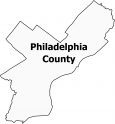 Philadelphia County Map Pennsylvania