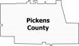 Pickens County Map Georgia
