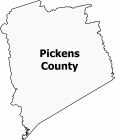Pickens County Map South Carolina